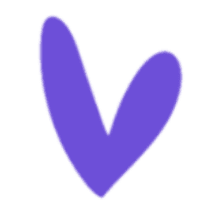 violeta-corazón