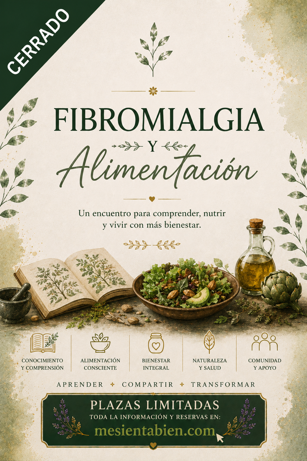 Taller gratuito Fibromialgia y alimentación