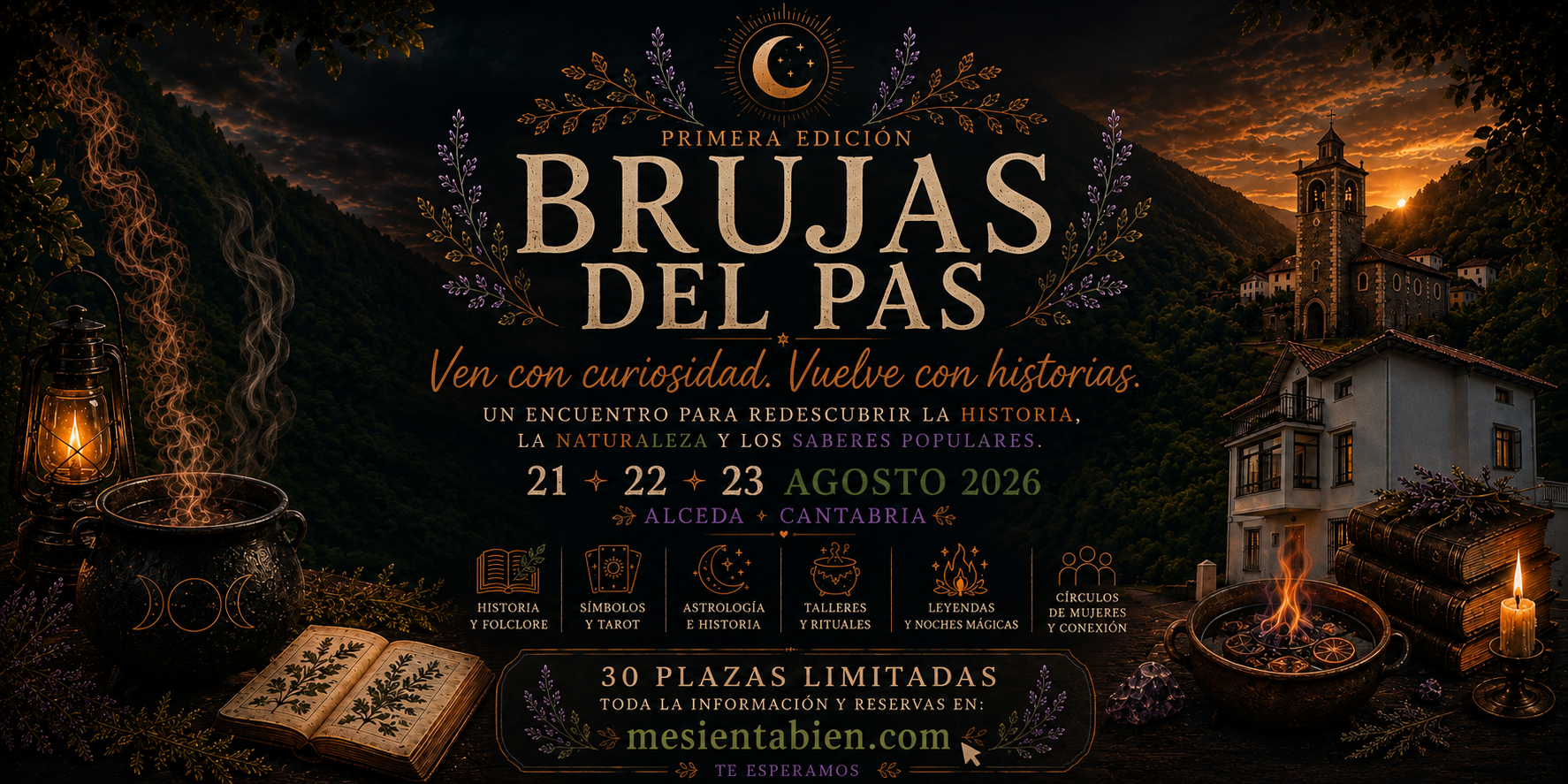 Brujas del Pas 2026 · 21, 22 y 23 de agosto · Alceda, Cantabria